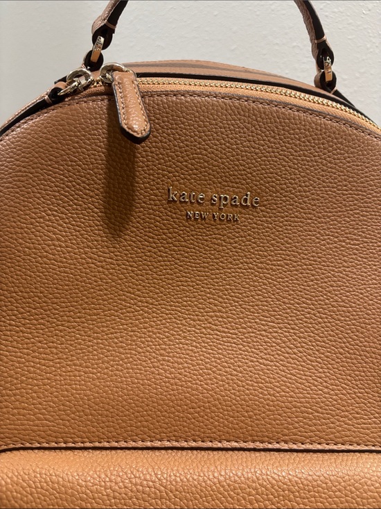 kate spade Tan Pebbled Leather Backpack main image 11
